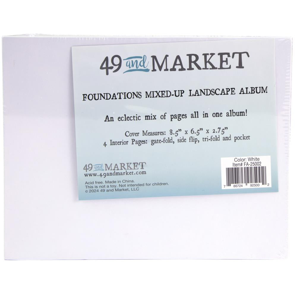 49 & Market Foundations Mixed Up Landscape Album - White